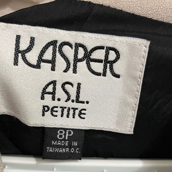 Kasper ASL Women’s Black & Pastel Pink Business Office Blazer Jacket Sz-8P - Picture 5 of 7